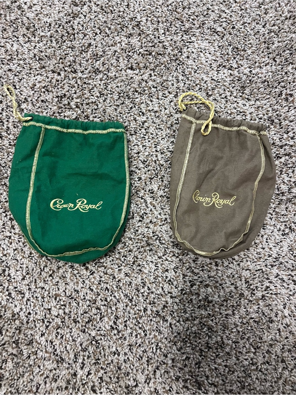 2 crown royal bags